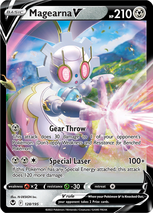 Magearna V - #128/195 - Pokémon Sword & Shield - Silver Tempest