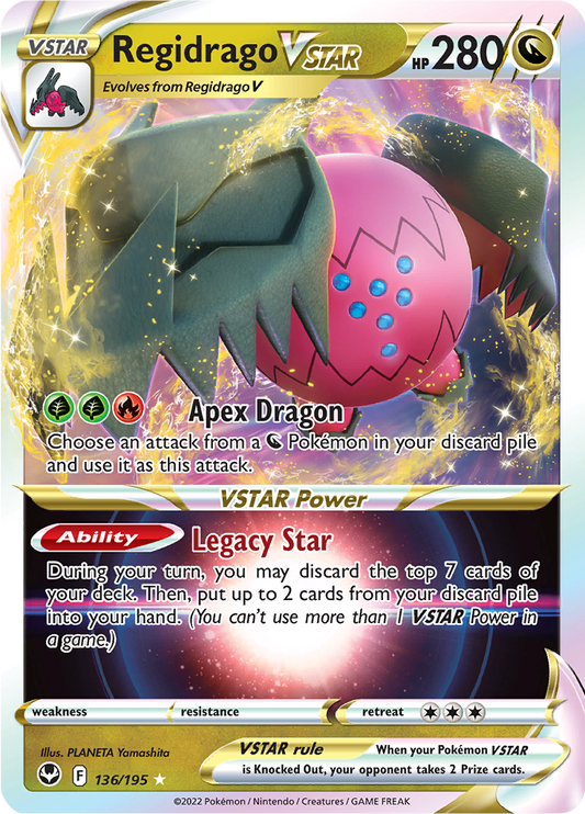 Regidrago VSTAR - #136/195 - Pokémon Sword & Shield - Silver Tempest