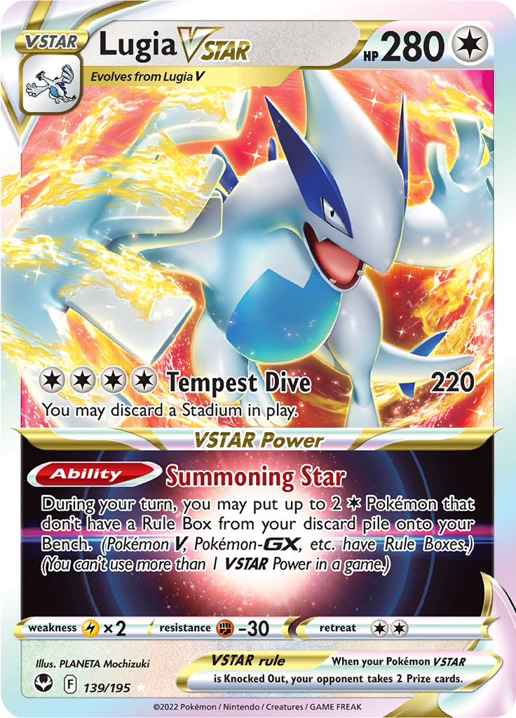 Lugia VSTAR - #139/195 - Pokémon Sword & Shield - Silver Tempest