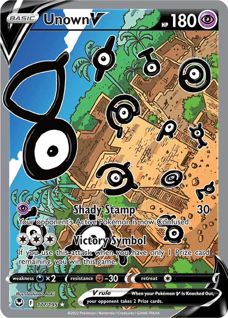 Unown V - #177/195 - Pokémon Sword & Shield - Silver Tempest
