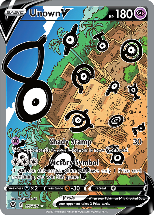 Unown V - #177/195 - Pokémon Sword & Shield - Silver Tempest