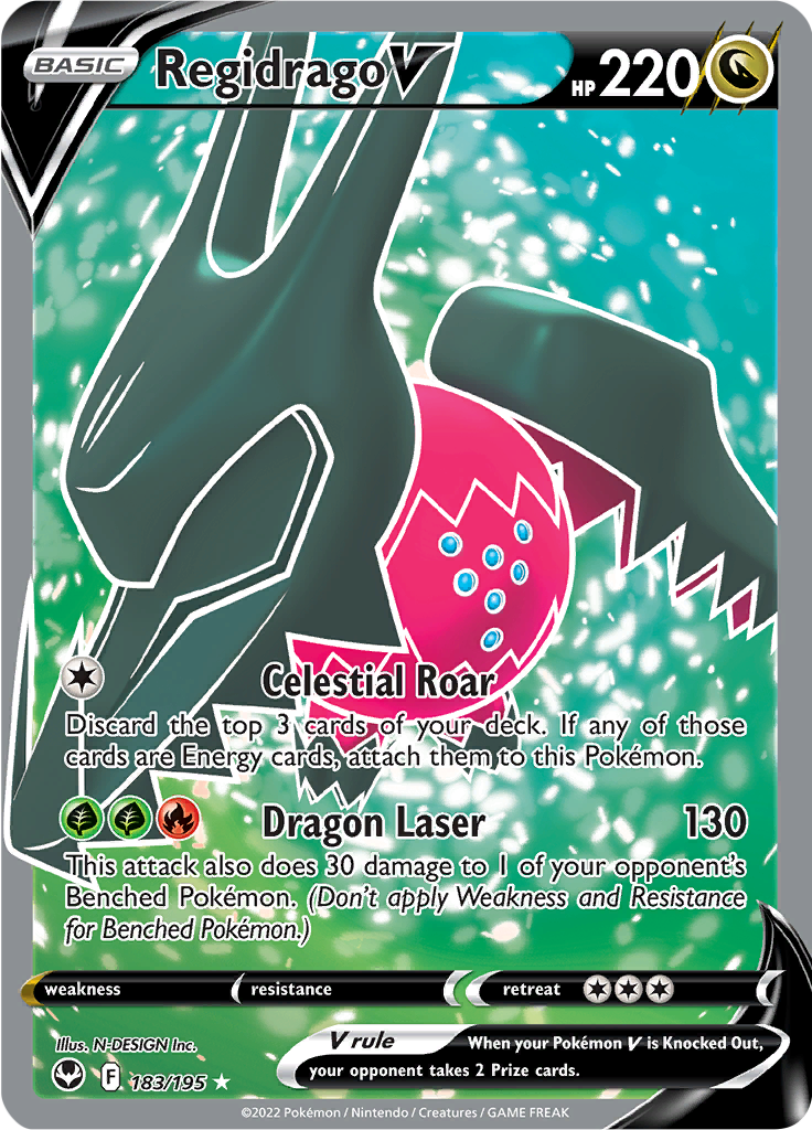 Regidrago V - #183/195 - Pokémon Sword & Shield - Silver Tempest