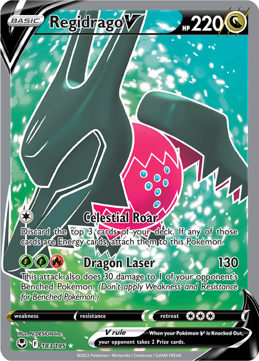 Regidrago V - #183/195 - Pokémon Sword & Shield - Silver Tempest