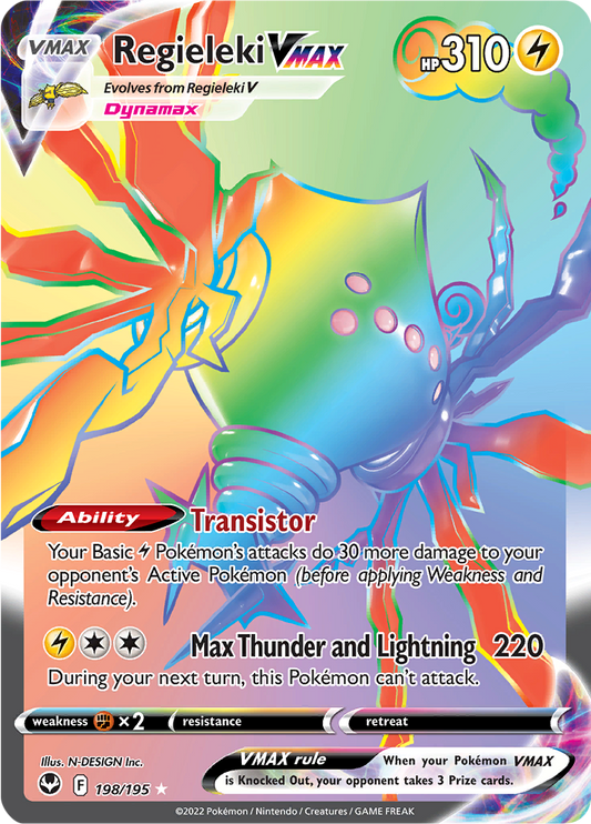 Regieleki VMAX - #198/195 - Pokémon Sword & Shield - Silver Tempest