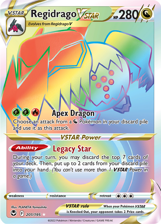 Regidrago VSTAR - #201/195 - Pokémon Sword & Shield - Silver Tempest