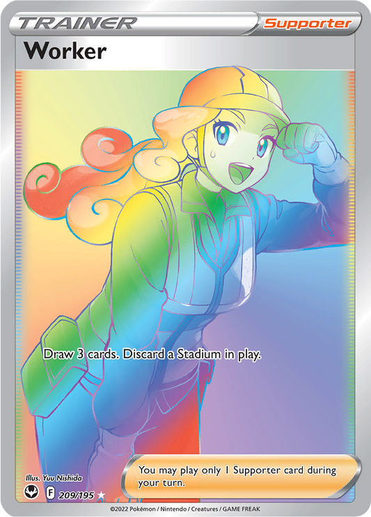 Worker - #209/195 - Pokémon Sword & Shield - Silver Tempest