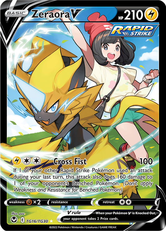 Zeraora V - #TG16/TG30 - Pokémon Sword & Shield - Silver Tempest