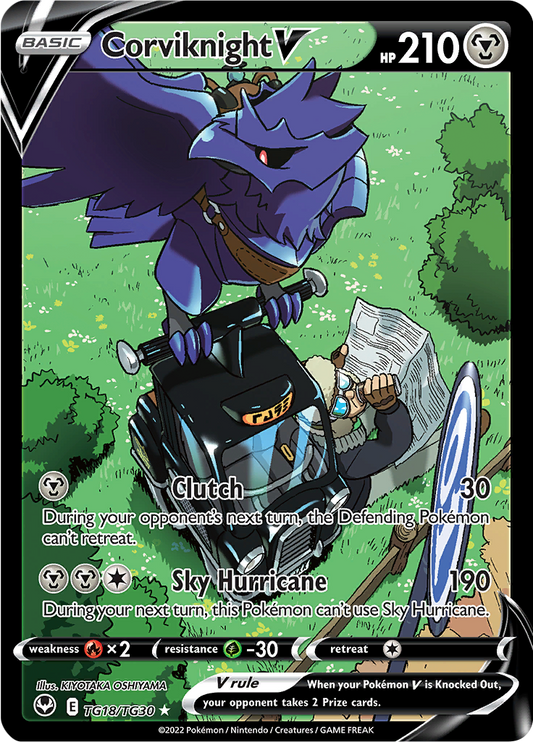 Corviknight V  - #TG18/TG30 - Pokémon Sword & Shield - Silver Tempest