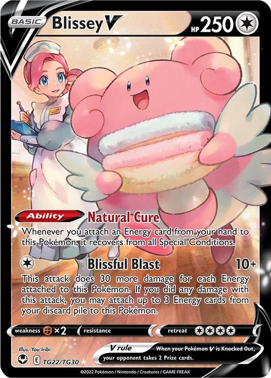 Blissey V - #TG22/TG30 - Pokémon Sword & Shield - Silver Tempest