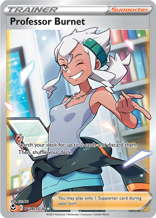 Professor Burnet - #TG26/TG30 - Pokémon Sword & Shield - Silver Tempest