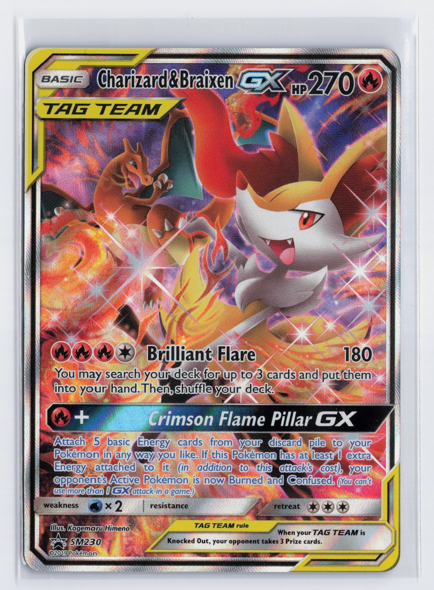 Charizard & Braixen GX - #SM230 - Pokémon Sun & Moon - Promo