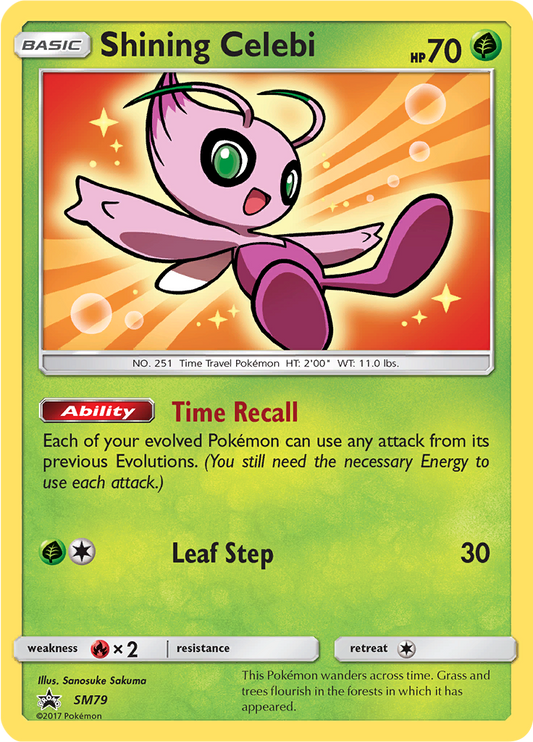 Shining Celebi - #SM79 - Sun & Moon - Promo