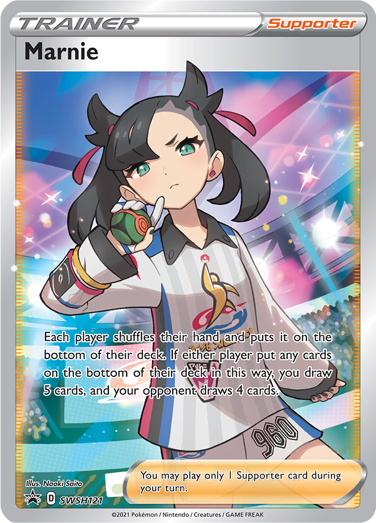 Marnie - #SWSH121 - Pokémon Sword & Shield - Promo