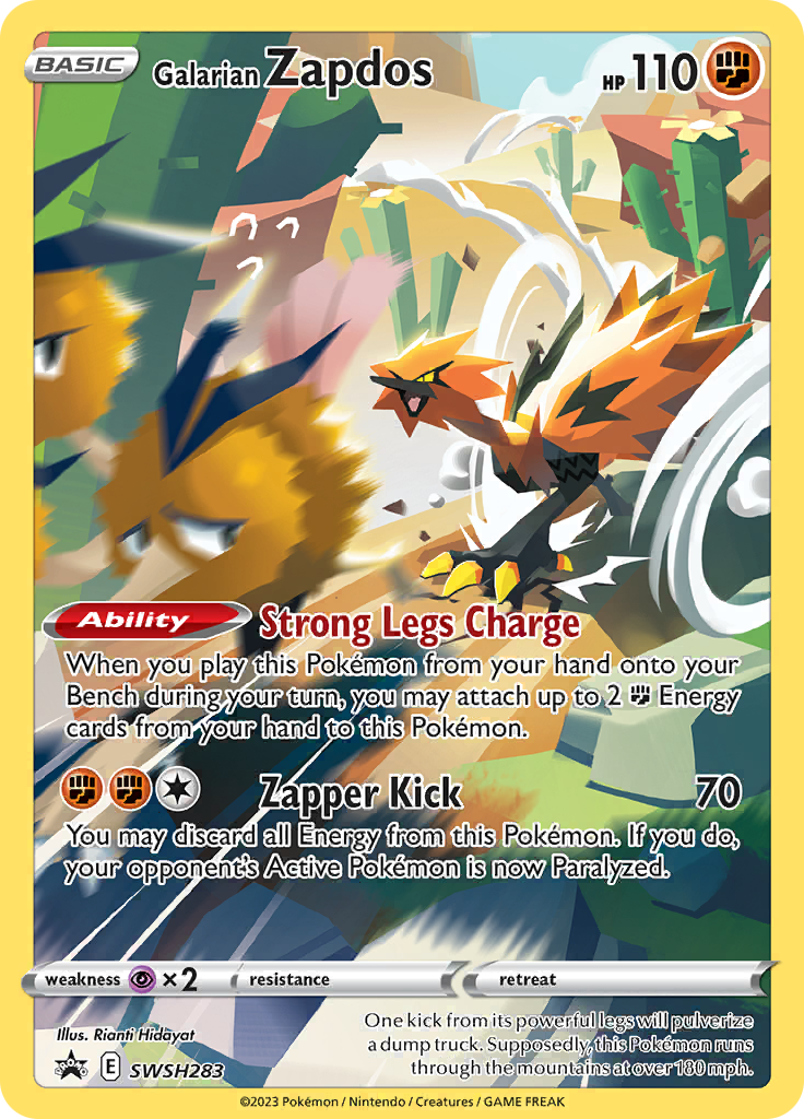 Galarian Zapdos - #SWSH283 - Pokémon Sword & Shield - Promo