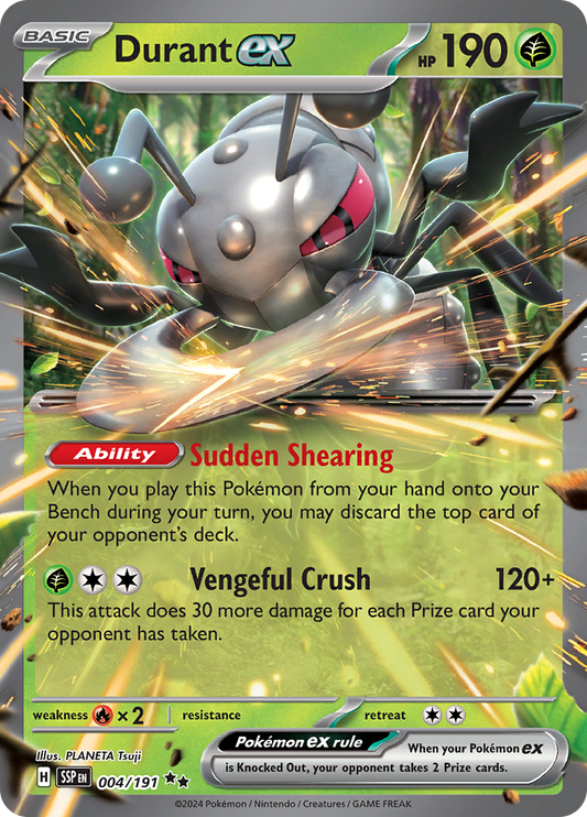 Durant ex - #4/191 - Pokémon Scarlet & Violet - Surging Sparks