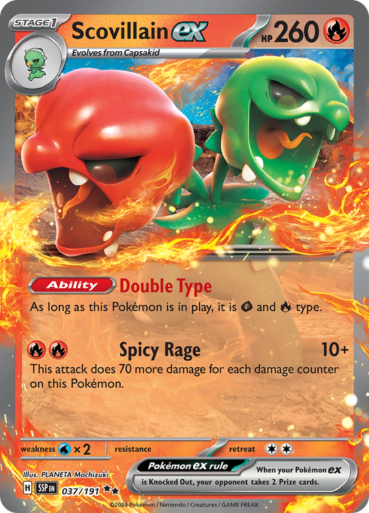 Scovillain ex - #37/191 - Pokémon Scarlet & Violet - Surging Sparks