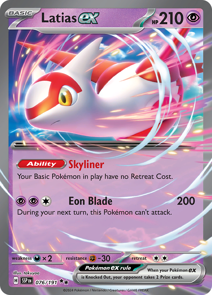 Latias ex - #76/191 - Pokémon Scarlet & Violet - Surging Sparks
