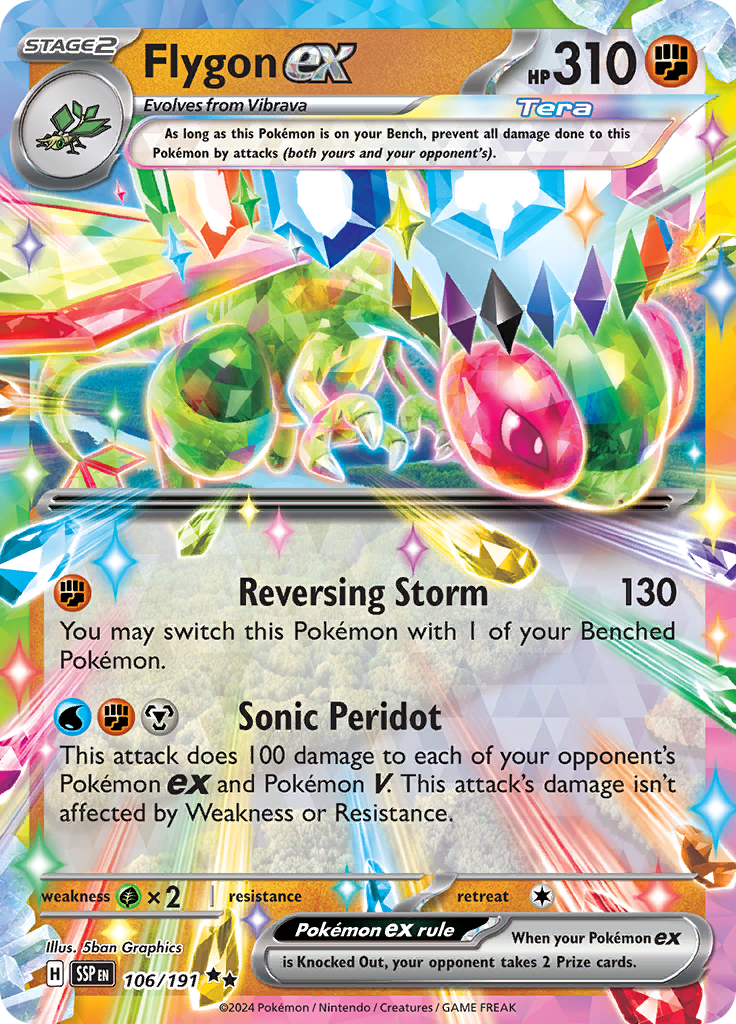 Flygon ex - #106/191 - Pokémon Scarlet & Violet - Surging Sparks