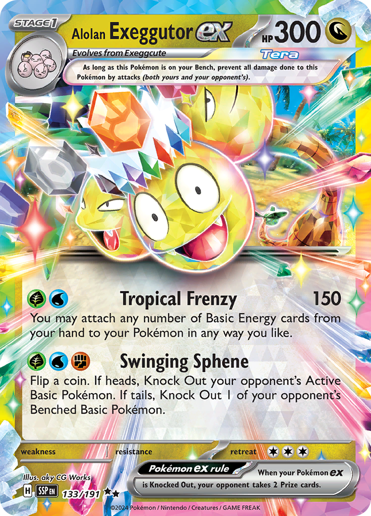 Alolan Exeggutor ex - #133/191 - Pokémon Scarlet & Violet - Surging Sparks