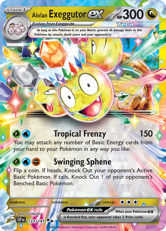 Alolan Exeggutor ex - #133/191 - Pokémon Scarlet & Violet - Surging Sparks