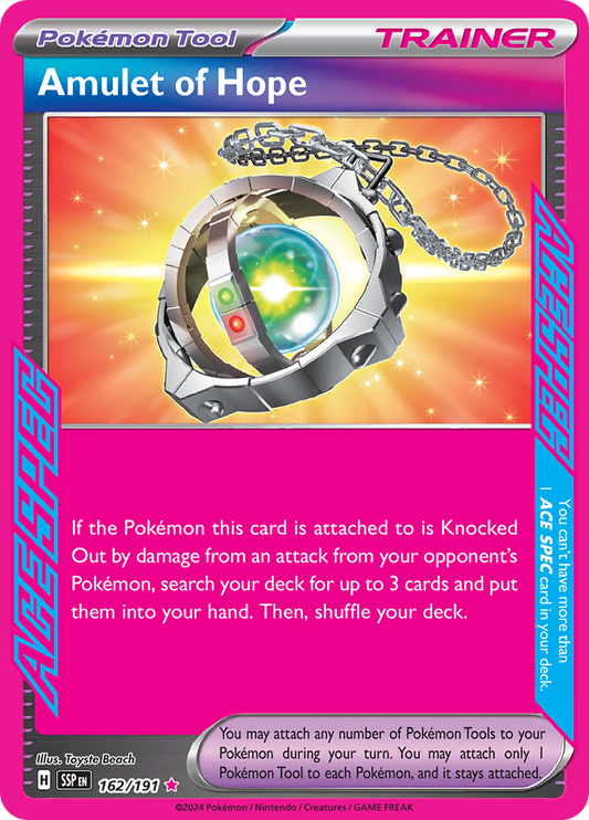 Amulet of Hope - #162/191 - Pokémon Scarlet & Violet - Surging Sparks