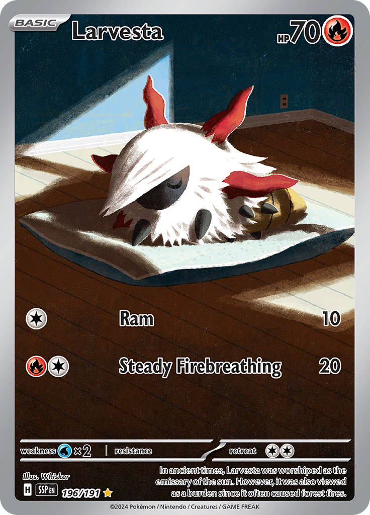 Larvesta - #196/191 - Pokémon Scarlet & Violet - Surging Sparks