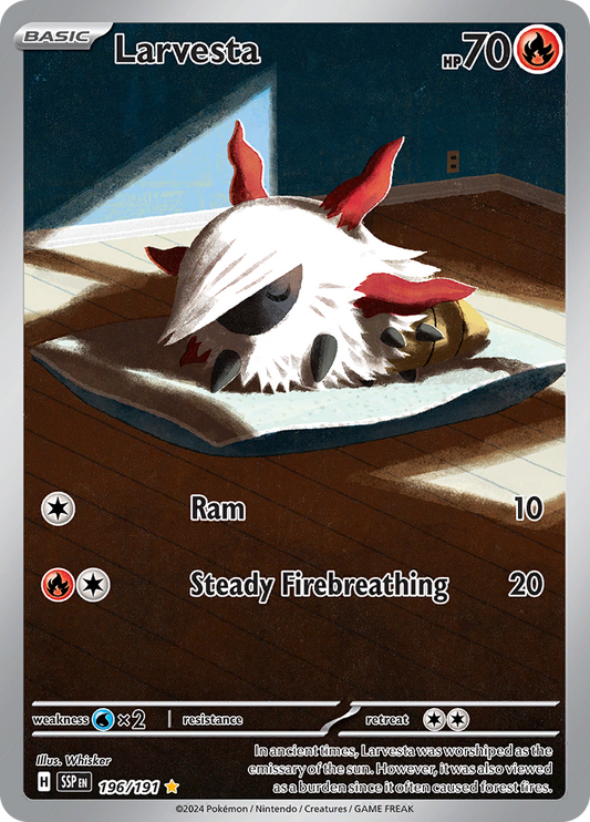 Larvesta - #196/191 - Pokémon Scarlet & Violet - Surging Sparks