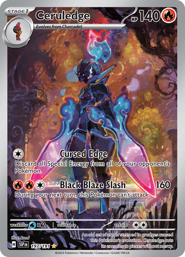 Ceruledge - #197/191 - Pokémon Scarlet & Violet - Surging Sparks