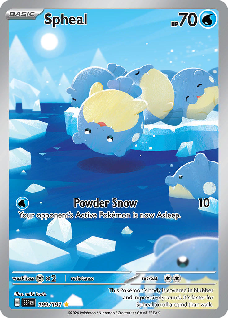 Spheal - #199/191 - Pokémon Scarlet & Violet - Surging Sparks