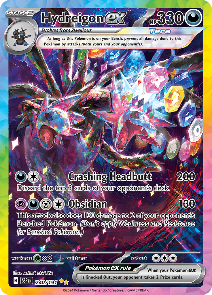 Hydreigon ex - #240/191 - Pokémon Scarlet & Violet - Surging Sparks