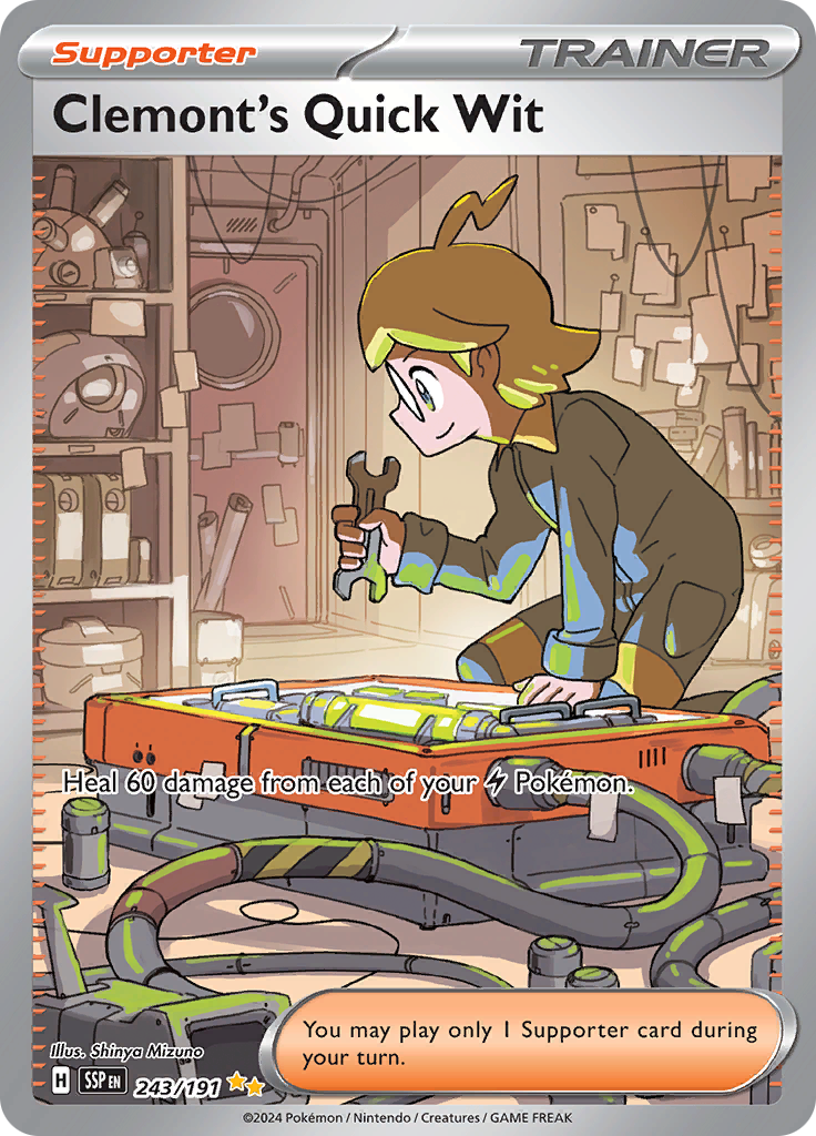 Clemont's Quick Witt - #243/191 - Pokémon Scarlet & Violet - Surging Sparks