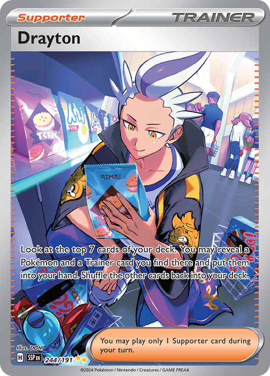 Drayton - #244/191 - Pokémon Scarlet & Violet - Surging Sparks