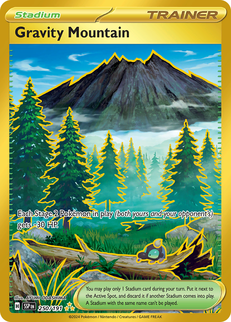 Gravity Mountain - #250/191 - Pokémon Scarlet & Violet - Surging Sparks