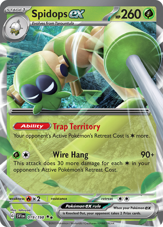Spidops ex - #19/198 - Pokémon Scarlet & Violet - Scarlet & Violet