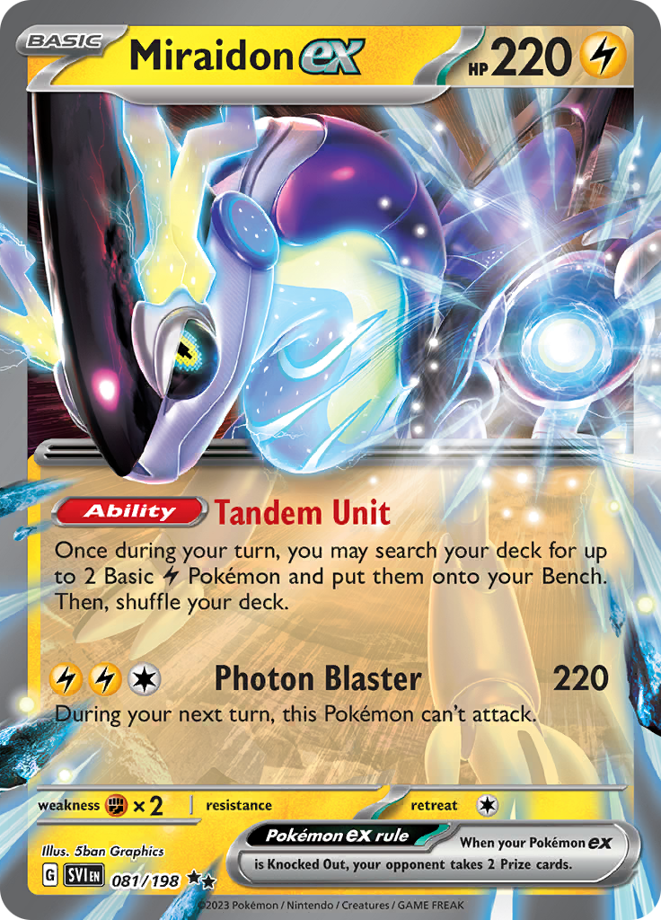 Miraidon ex - #81/198 - Pokémon Scarlet & Violet - Scarlet & Violet