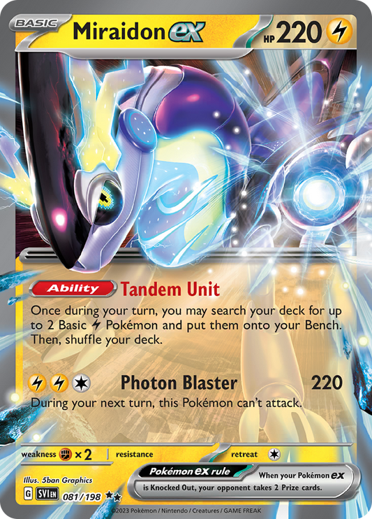Miraidon ex - #81/198 - Pokémon Scarlet & Violet - Scarlet & Violet