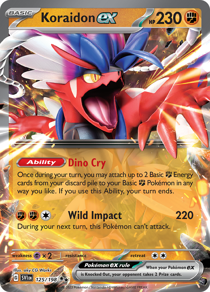 Koraidon ex - #125/198 - Pokémon Scarlet & Violet - Scarlet & Violet