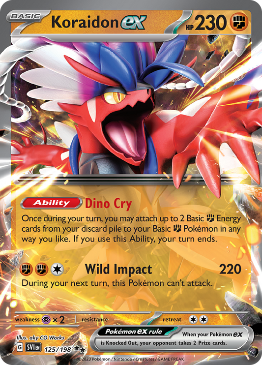 Koraidon ex - #125/198 - Pokémon Scarlet & Violet - Scarlet & Violet