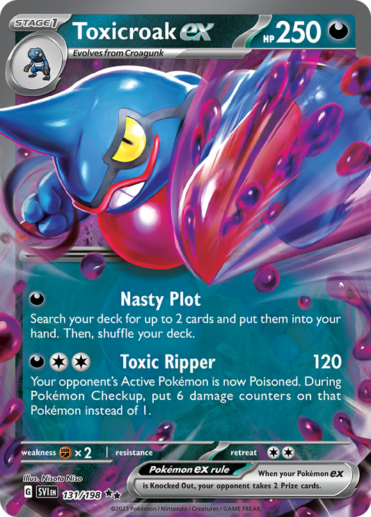 Toxicroak ex - #131/198 - Pokémon Scarlet & Violet - Scarlet & Violet
