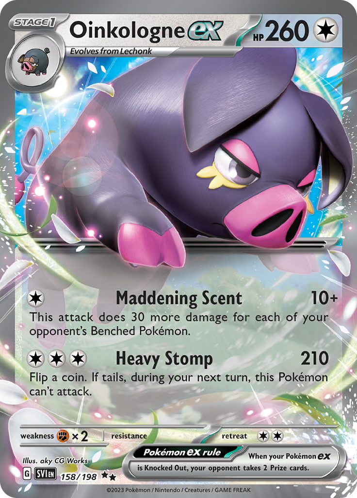 Oinkologne ex - #158/198 - Pokémon Scarlet & Violet - Scarlet & Violet
