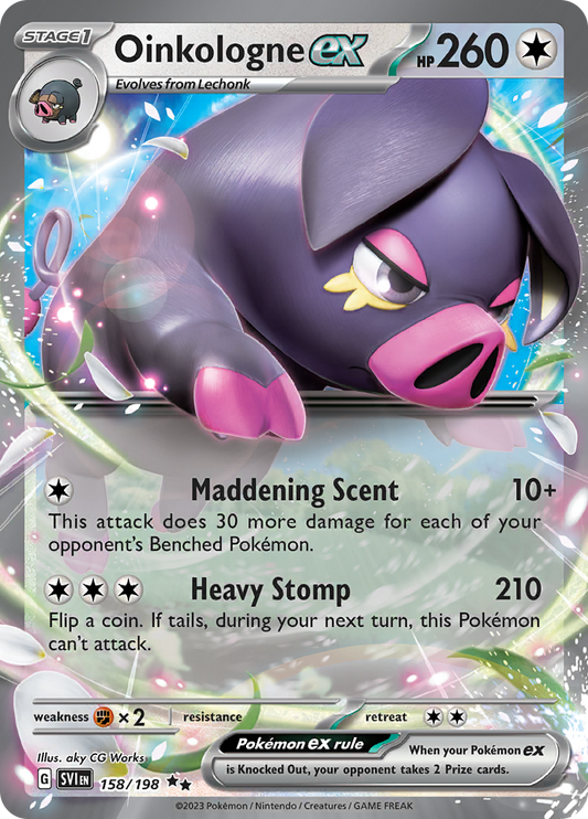 Oinkologne ex - #158/198 - Pokémon Scarlet & Violet - Scarlet & Violet