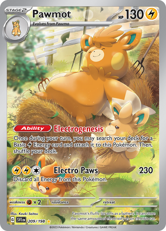 Pawmot - #209/198 - Pokémon Scarlet & Violet - Scarlet & Violet