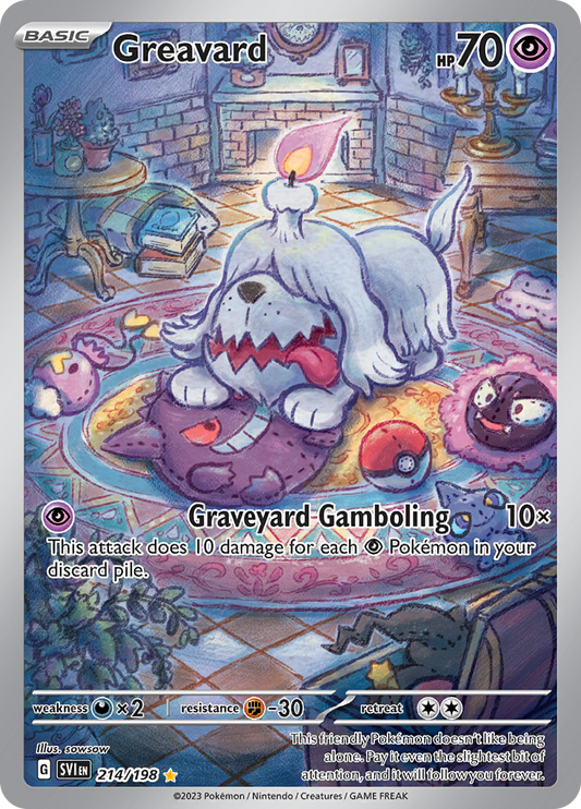 Greavard - #214/198 - Pokémon Scarlet & Violet - Scarlet & Violet
