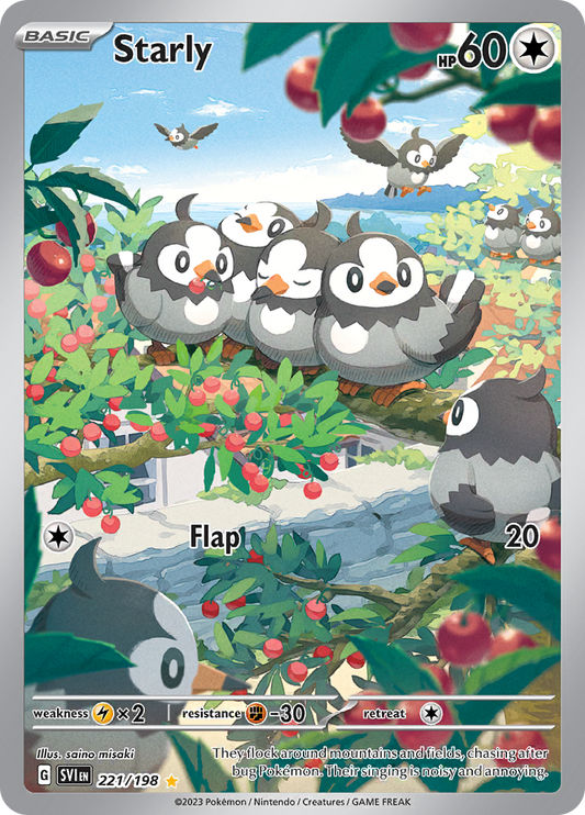 Starly - #221/198 - Pokémon Scarlet & Violet - Scarlet & Violet