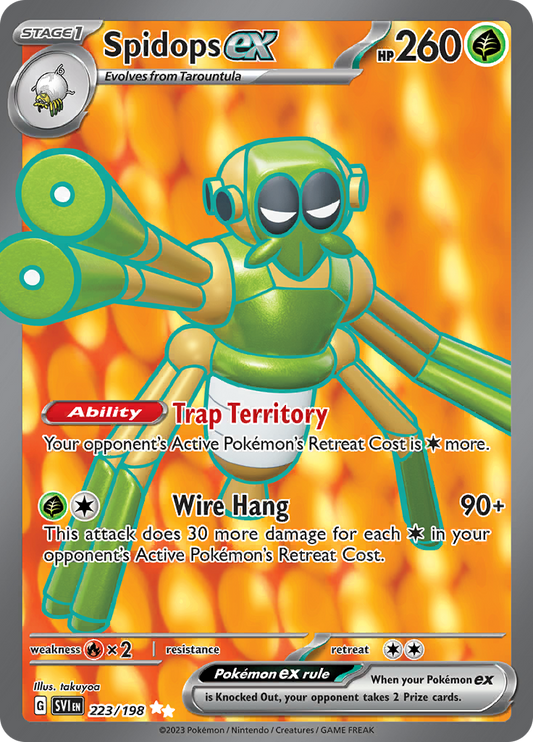 Skidops ex - #223/198 - Pokémon Scarlet & Violet - Scarlet & Violet