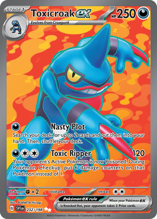 Toxicroak ex - #232/198 - Pokémon Scarlet & Violet - Scarlet & Violet