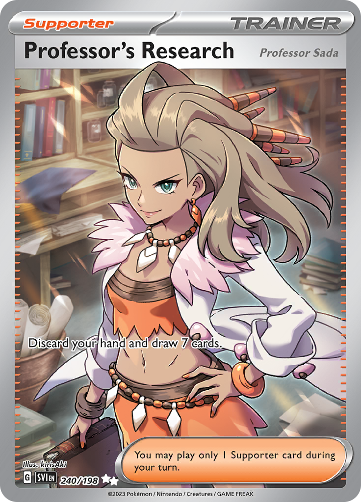 Professor's Research - #240/198 - Pokémon Scarlet & Violet - Scarlet & Violet