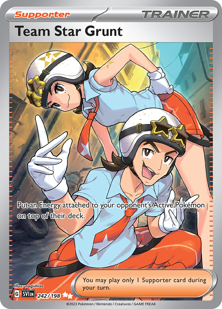 Team Star Grunt - #242/198 - Pokémon Scarlet & Violet - Scarlet & Violet