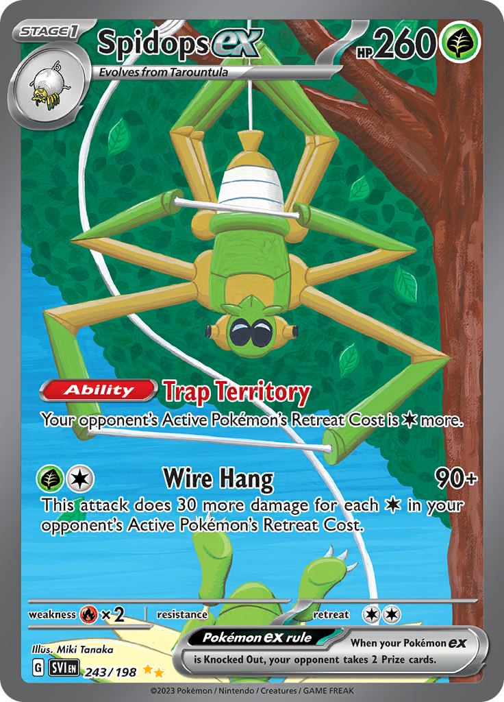 Spidops ex - #243/198 - Pokémon Scarlet & Violet - Scarlet & Violet