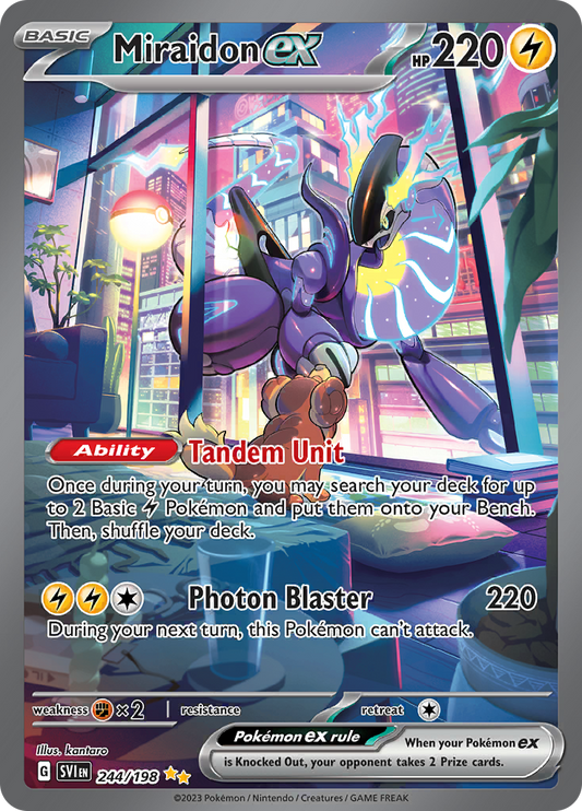 Miraidon ex - #244/198 - Pokémon Scarlet & Violet - Scarlet & Violet